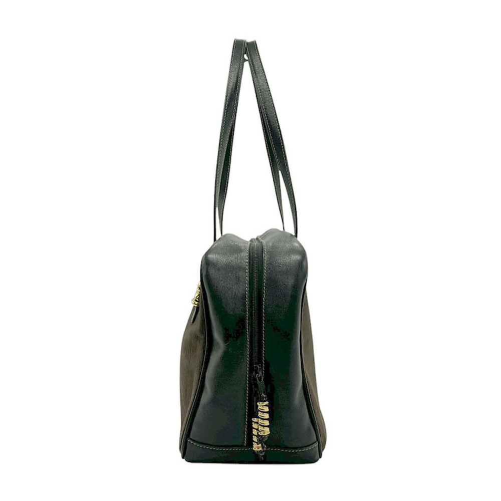 Loewe Shoulder Leather Black Bag Brown Black Brown